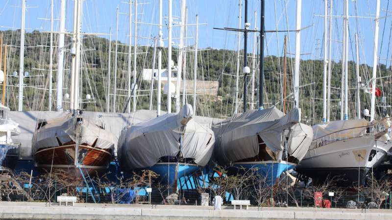 Yachts for Maintenance on Land 