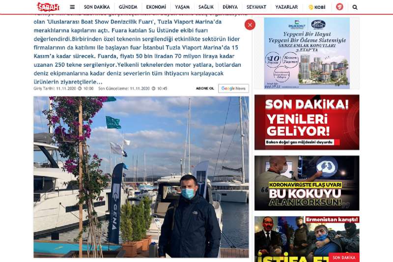 Nautica Goods attends the International Boat Show Maritime Fair