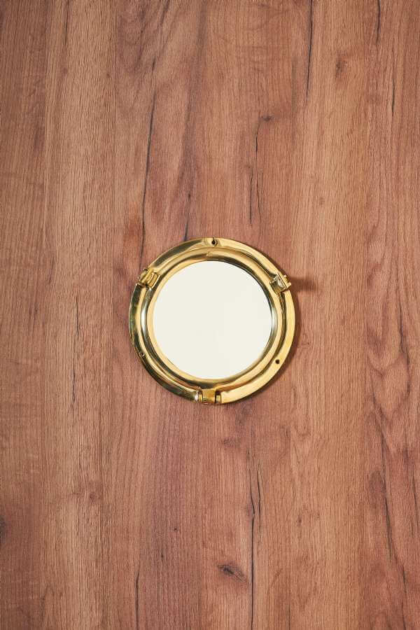 Brass Porthole Mirror 