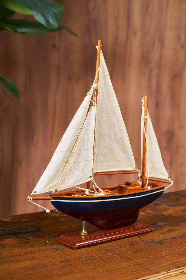Wooden Sailboat Model 
