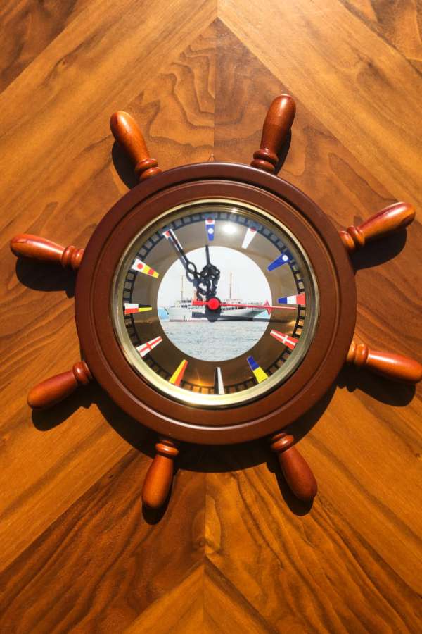 Rudder Wall Clock Savarona -2 