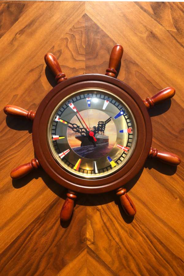 Rudder Wall Clock Titanic-2 