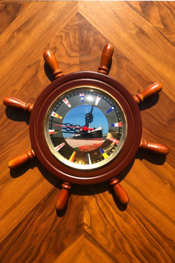 Rudder Wall Clock Bandırma Ferry 