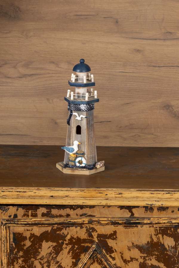 Wooden Blue Lighthouse 