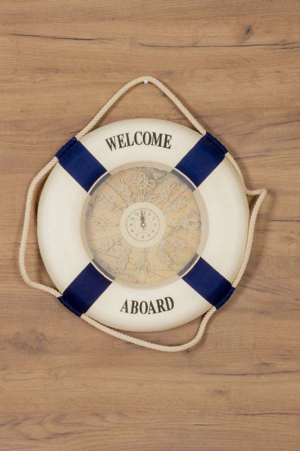 Life Buoy Sailor Knot Sample Wall Clock 