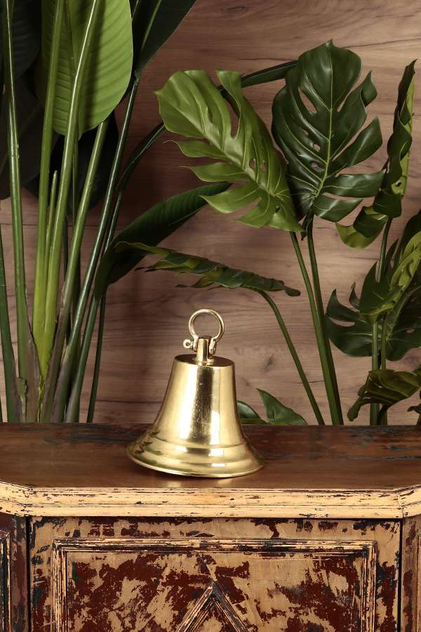 Antique Brass Cast Bell 