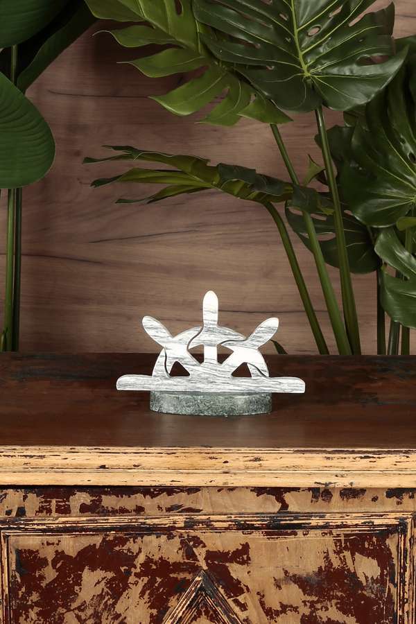 Marble Ship Rudder Trinket 