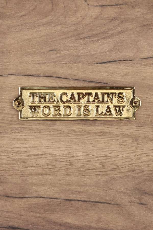 Captain's Word Decorative Wall Board 
