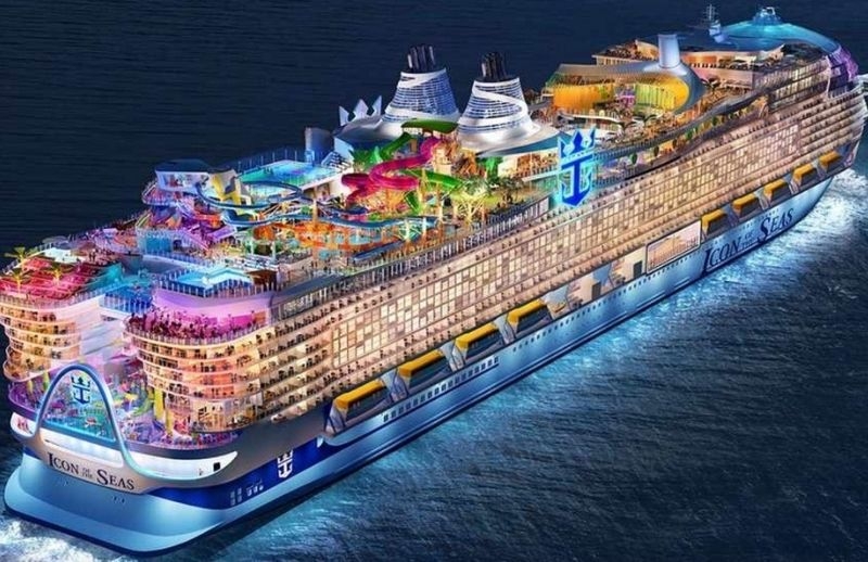 Icon Of The Seas, the World's Largest Cruise Ship, Sets Sail On Its Maiden Voyage